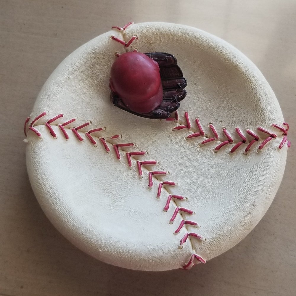 Baseball trinket dish